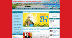 Desktop Screenshot of lethuy.edu.vn